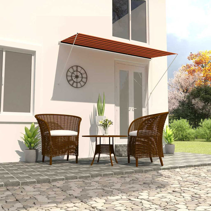Copertină retractabilă, portocaliu și maro, 300 x 150 cm - WALTI WALTI