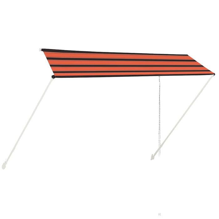 Copertină retractabilă, portocaliu și maro, 350 x 150 cm - WALTI WALTI