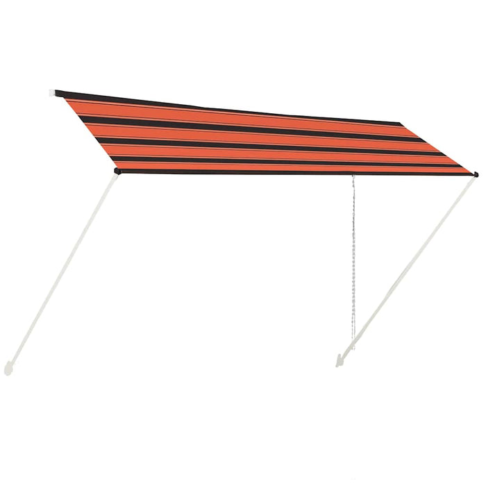 Copertină retractabilă, portocaliu și maro, 400 x 150 cm - WALTI WALTI