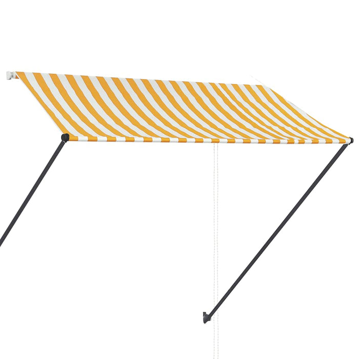 Copertină retractabilă cu LED, galben și alb, 300 x 150 cm WALTI