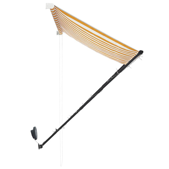 Copertină retractabilă cu LED, galben și alb, 300 x 150 cm WALTI