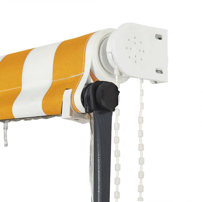 Copertină retractabilă cu LED, galben și alb, 300 x 150 cm WALTI