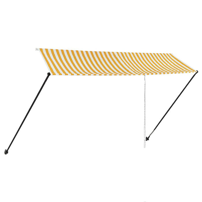 Copertină retractabilă cu LED, galben și alb, 350 x 150 cm WALTI