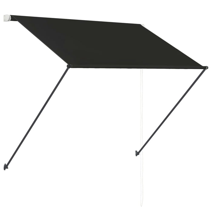 Copertină retractabilă cu LED, antracit, 100 x 150 cm WALTI