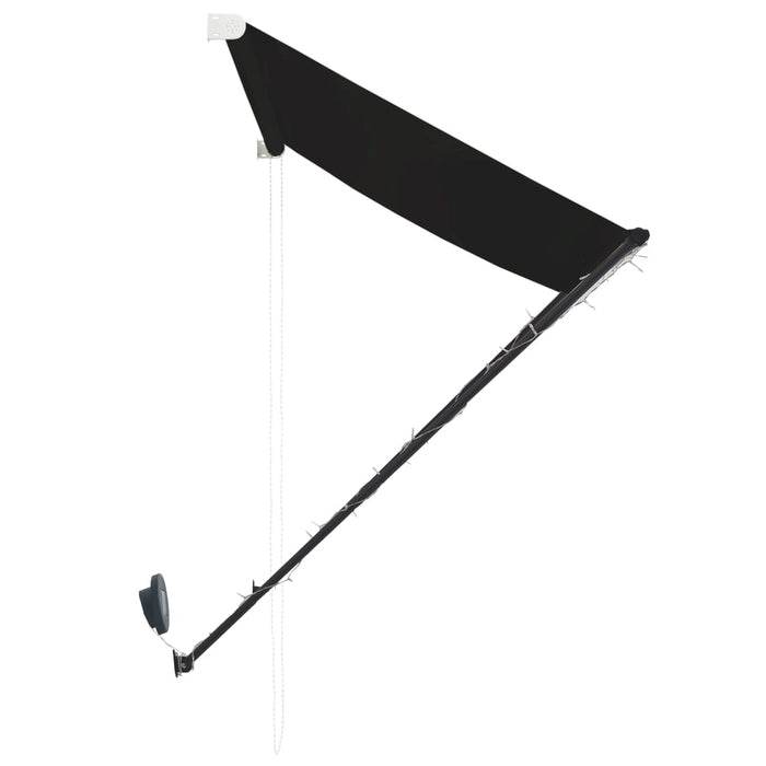 Copertină retractabilă cu LED, antracit, 100 x 150 cm WALTI