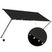 Copertină retractabilă cu LED, antracit, 250 x 150 cm - WALTI WALTI