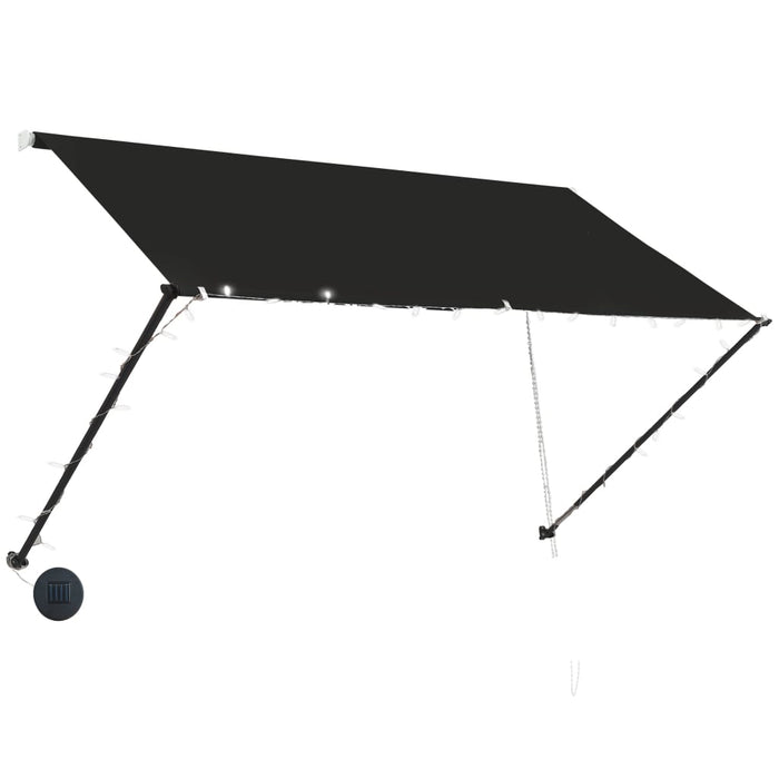 Copertină retractabilă cu LED, antracit, 250 x 150 cm - WALTI WALTI