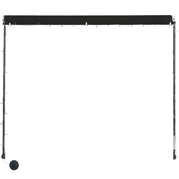 Copertină retractabilă cu LED, antracit, 250 x 150 cm - WALTI WALTI