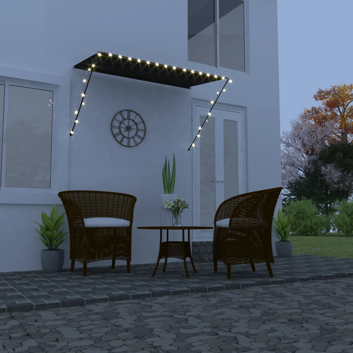 Copertină retractabilă cu LED, antracit, 250 x 150 cm - WALTI WALTI