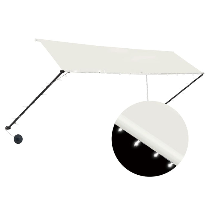 Copertină retractabilă cu LED, crem, 350 x 150 cm - WALTI WALTI