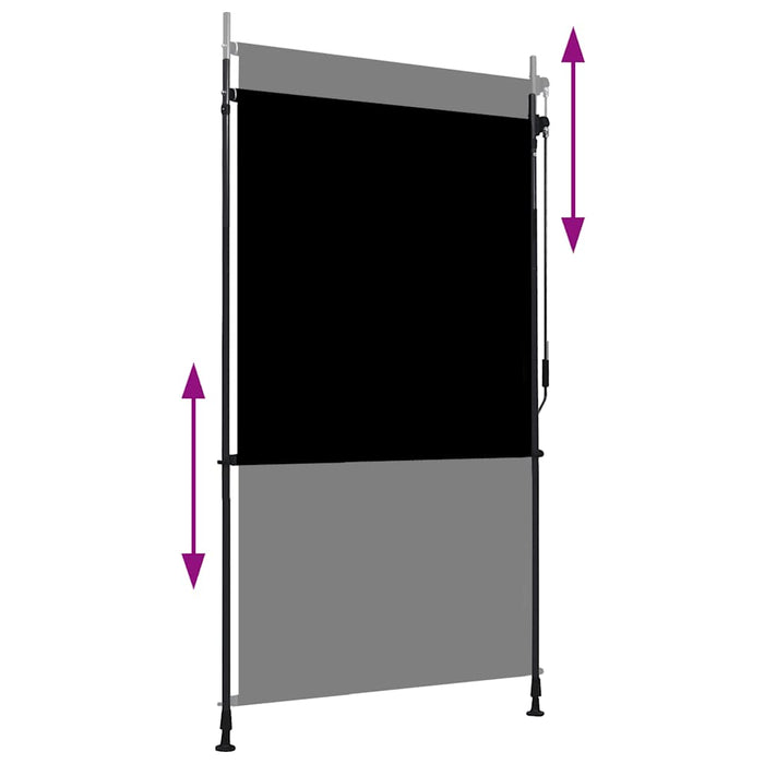 Jaluzea tip rulou de exterior, antracit, 120 x 270 cm - WALTI WALTI