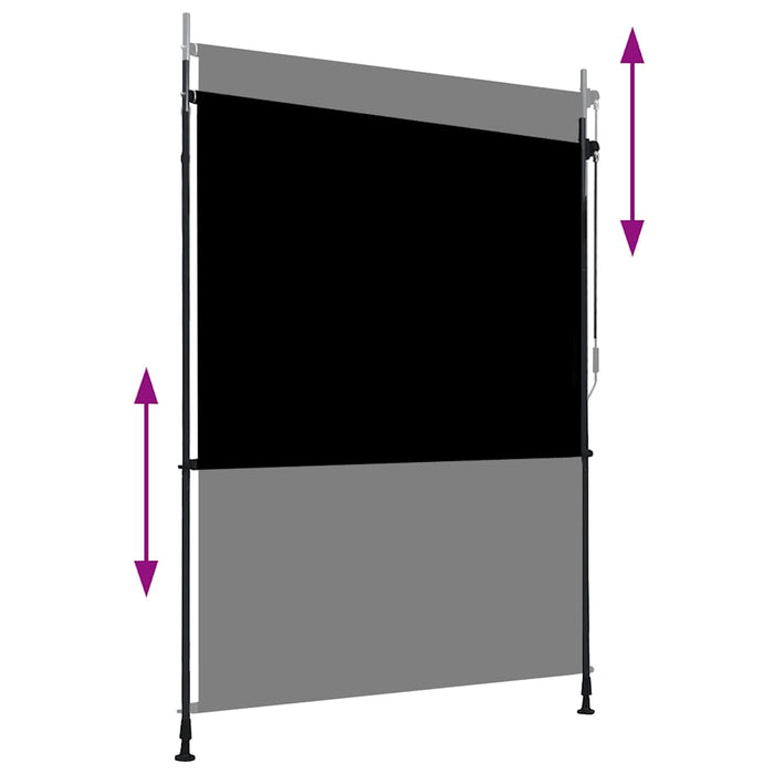 Jaluzea tip rulou de exterior, antracit, 150 x 270 cm - WALTI WALTI