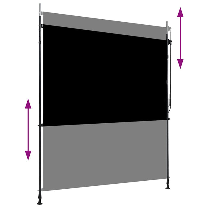 Jaluzea tip rulou de exterior, antracit, 200 x 270 cm - WALTI WALTI