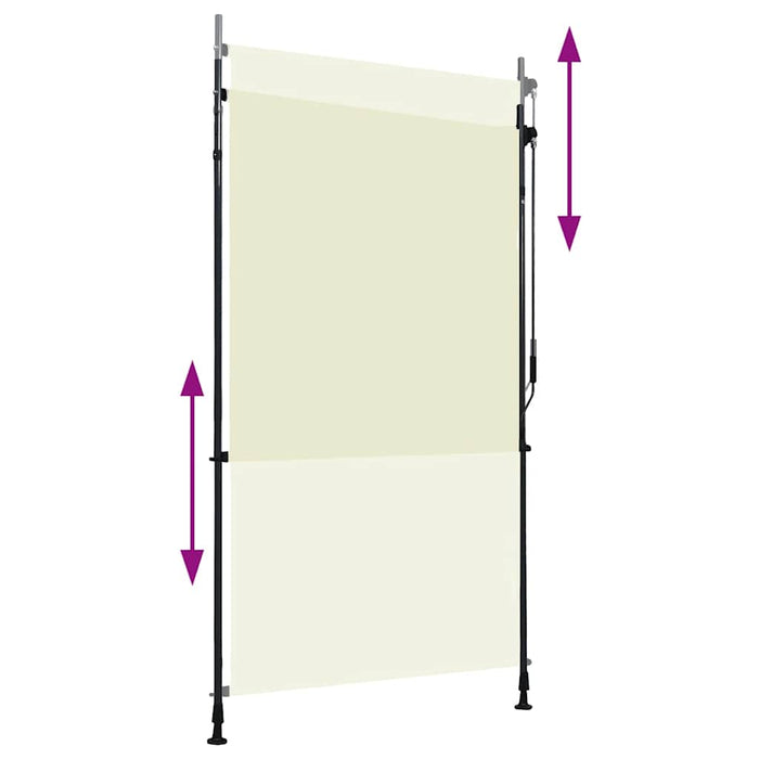Jaluzea tip rulou de exterior, crem, 120 x 270 cm - WALTI WALTI