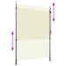 Jaluzea tip rulou de exterior, crem, 150 x 270 cm - WALTI WALTI
