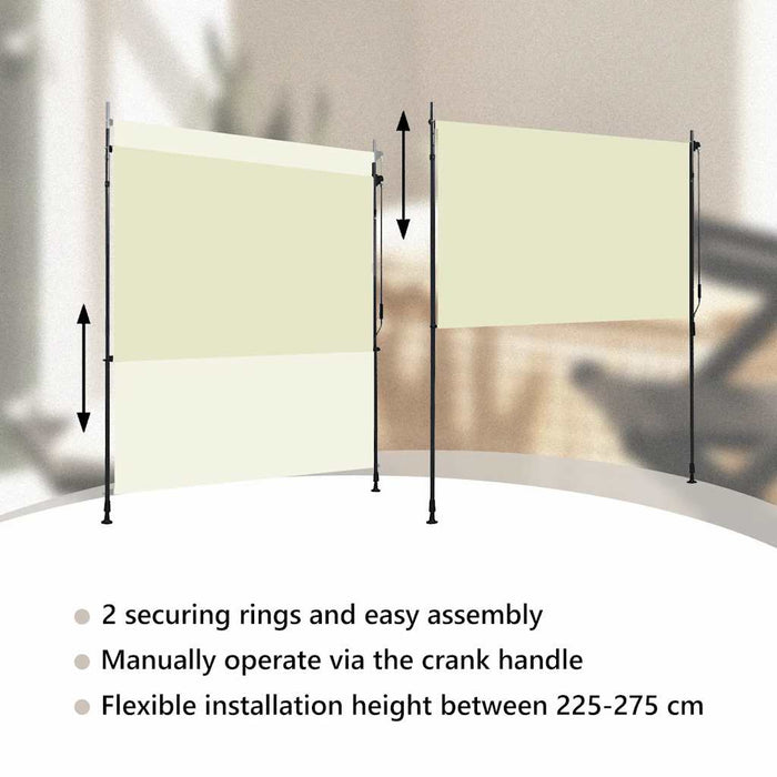 Jaluzea tip rulou de exterior, crem, 200 x 270 cm - WALTI WALTI