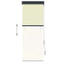 Jaluzea tip rulou de exterior, crem, 60 x 250 cm - WALTI WALTI