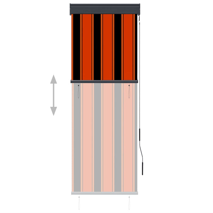 Jaluzea tip rulou de exterior, portocaliu și maro, 60 x 250 cm - WALTI WALTI