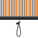 Jaluzea tip rulou de exterior, galben și albastru, 80 x 250 cm - WALTI WALTI