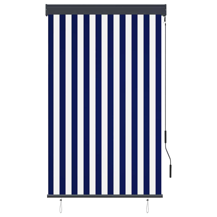 Jaluzea tip rulou de exterior, albastru și alb, 100 x 250 cm - WALTI WALTI