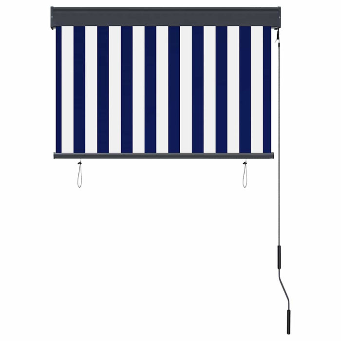 Jaluzea tip rulou de exterior, albastru și alb, 100 x 250 cm - WALTI WALTI