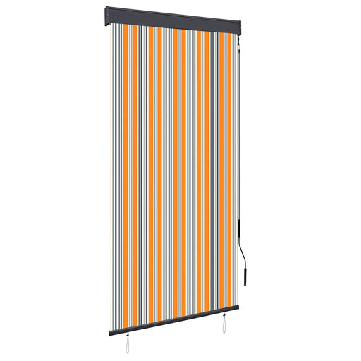 Jaluzea tip rulou de exterior, galben și albastru, 100 x 250 cm - WALTI WALTI
