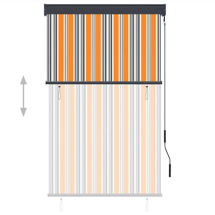 Jaluzea tip rulou de exterior, galben și albastru, 100 x 250 cm - WALTI WALTI