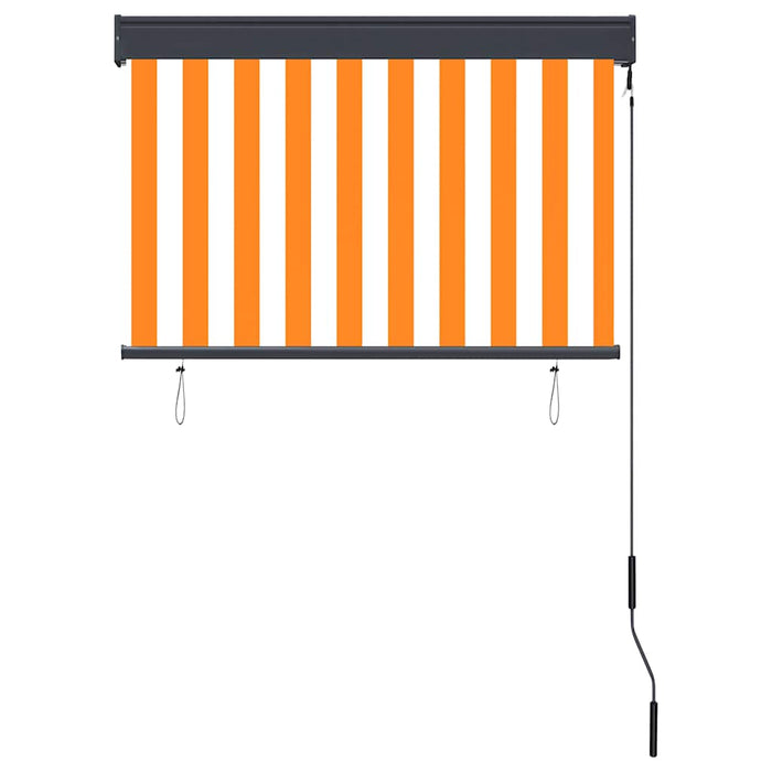Jaluzea tip rulou de exterior, alb și portocaliu, 100 x 250 cm - WALTI WALTI