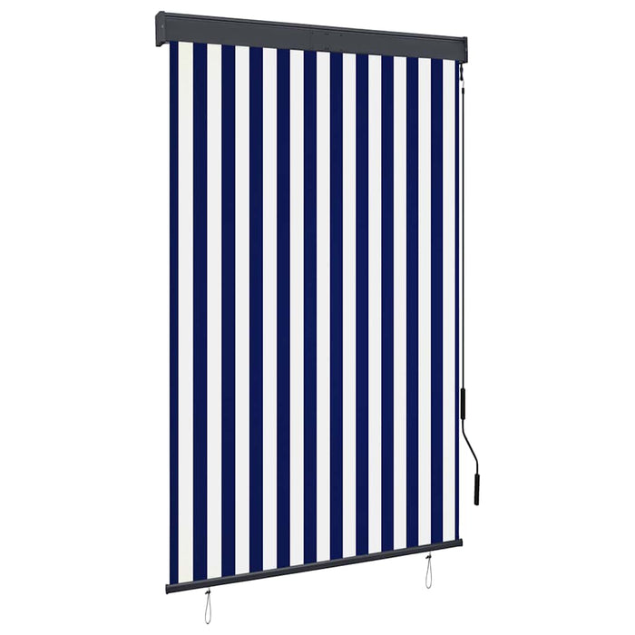 Jaluzea tip rulou de exterior, albastru și alb, 120 x 250 cm - WALTI WALTI