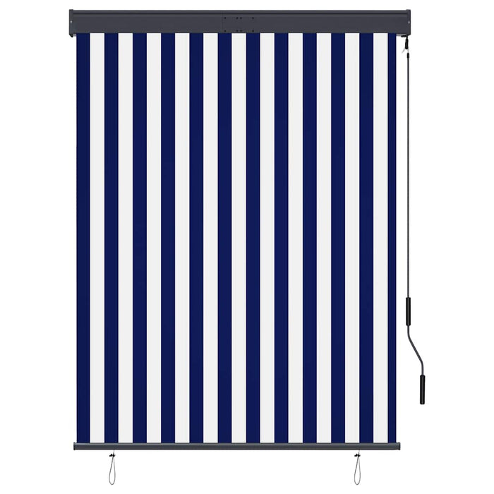 Jaluzea tip rulou de exterior, albastru și alb, 120 x 250 cm - WALTI WALTI