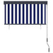 Jaluzea tip rulou de exterior, albastru și alb, 120 x 250 cm - WALTI WALTI