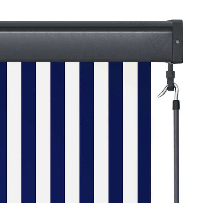 Jaluzea tip rulou de exterior, albastru și alb, 120 x 250 cm - WALTI WALTI