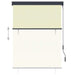 Jaluzea tip rulou de exterior, crem, 120 x 250 cm - WALTI WALTI