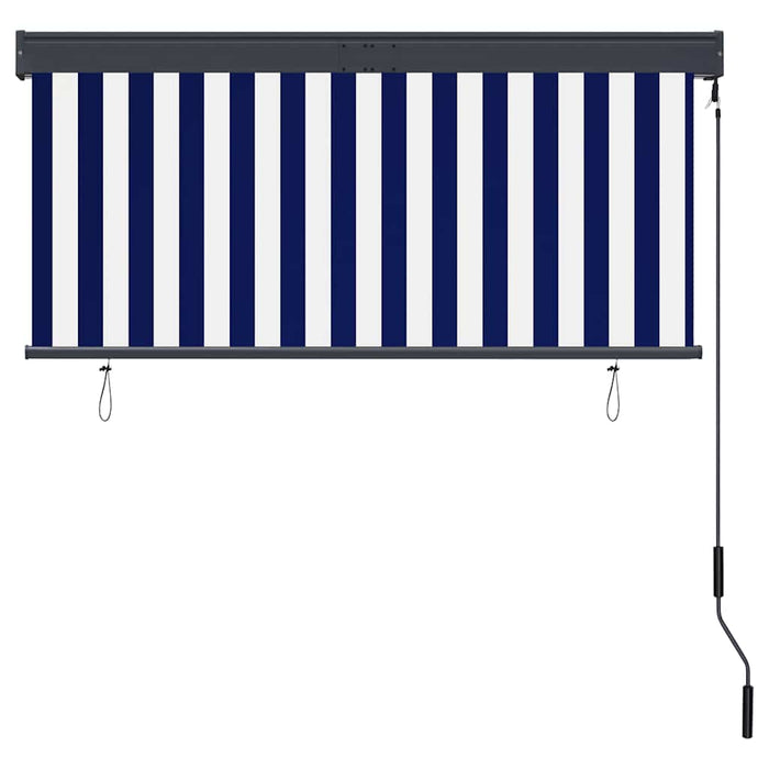 Jaluzea tip rulou de exterior, albastru și alb, 140 x 250 cm - WALTI WALTI