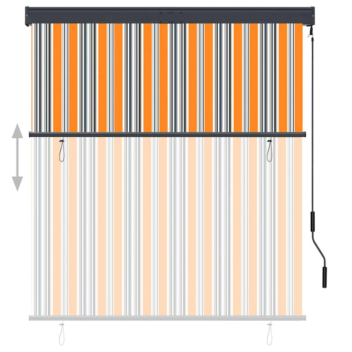 Jaluzea tip rulou de exterior, galben și albastru, 140 x 250 cm - WALTI WALTI