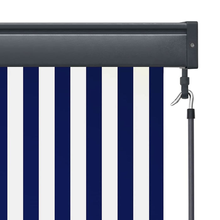 Jaluzea tip rulou de exterior, albastru și alb, 160 x 250 cm - WALTI WALTI