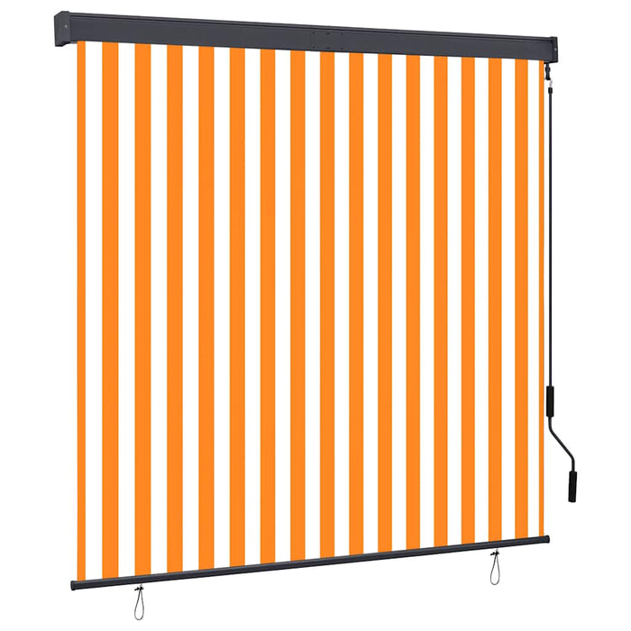 Jaluzea tip rulou de exterior, alb și portocaliu, 160 x 250 cm - WALTI WALTI