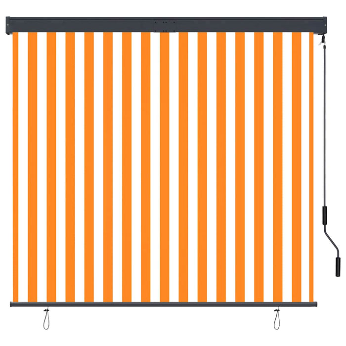 Jaluzea tip rulou de exterior, alb și portocaliu, 160 x 250 cm - WALTI WALTI