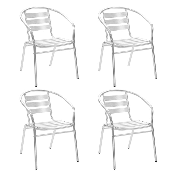 Set mobilier de exterior, 5 piese, argintiu, aluminiu - WALTI WALTI