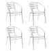 Set mobilier de exterior, 5 piese, argintiu, aluminiu - WALTI WALTI