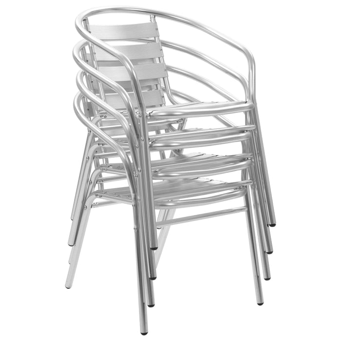 Set mobilier de exterior, 5 piese, argintiu, aluminiu - WALTI WALTI