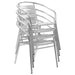 Set mobilier de exterior, 5 piese, argintiu, aluminiu - WALTI WALTI
