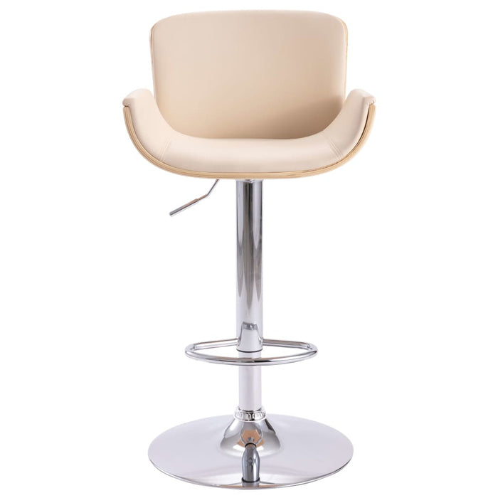 Scaun de bar, crem, piele ecologică - WALTI WALTI