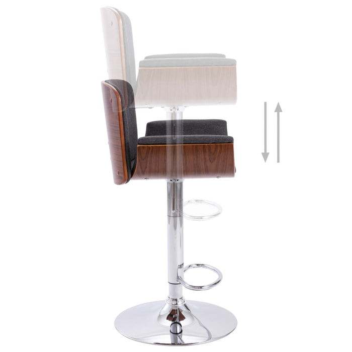 Scaun de bar, gri, material textil - WALTI WALTI