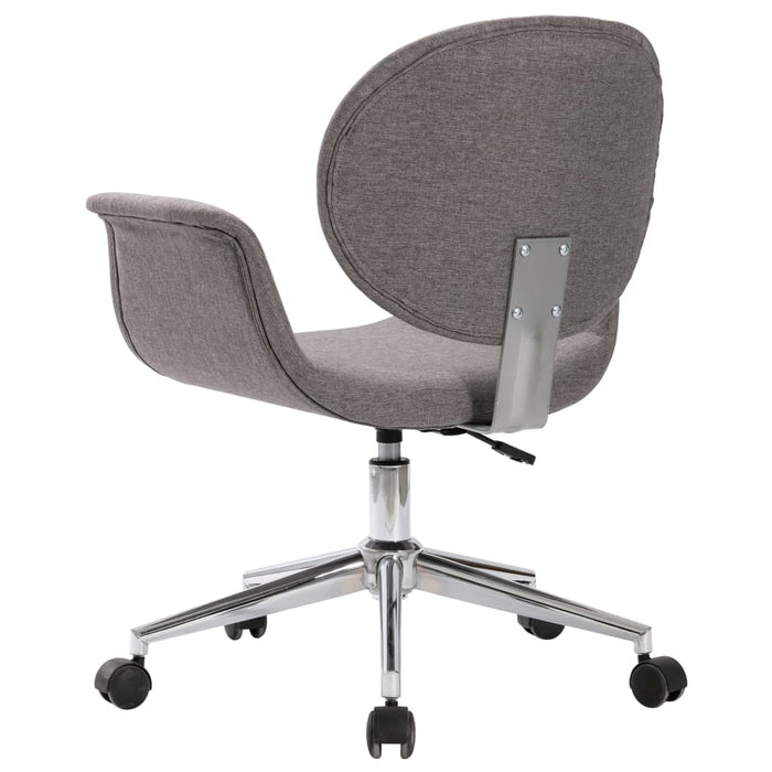 Scaun de sufragerie pivotant, gri, material textil - WALTI WALTI