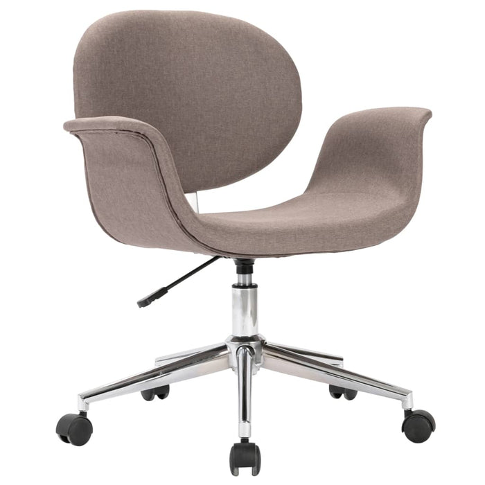 Scaun de sufragerie pivotant, gri taupe, material textil - WALTI WALTI