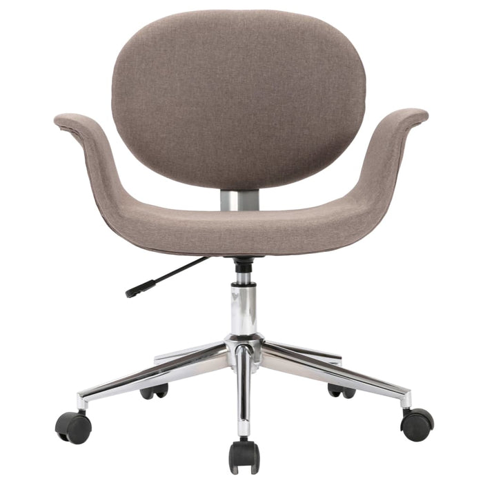Scaun de sufragerie pivotant, gri taupe, material textil - WALTI WALTI