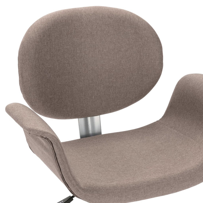 Scaun de sufragerie pivotant, gri taupe, material textil - WALTI WALTI