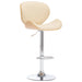 Scaun de bar, crem, piele ecologică - WALTI WALTI