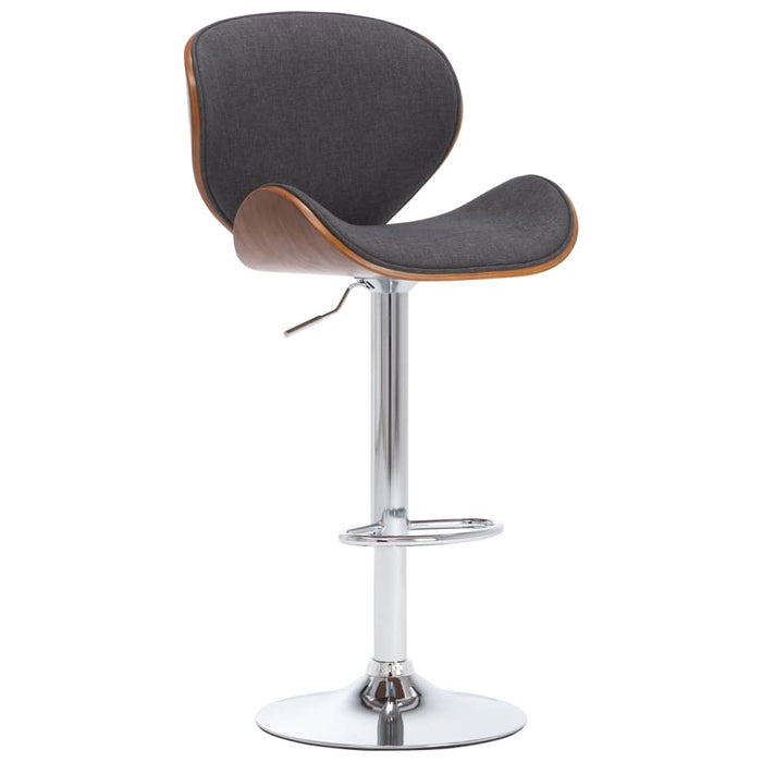 Scaun de bar, gri, material textil WALTI